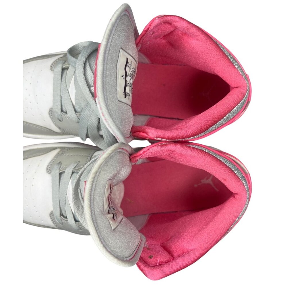 Rare 2013 Youth 7 Women 8 Nike Air Jordan Barbie‎ Pink White Sneakers Basketball - Picture 16 of 16